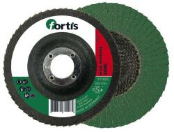 Fortis - Disc abraziv lamelar pentru inox 125mm, K40 forma arcuita, Fortis (4317784705189)