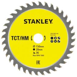 STANLEY Disc fierastrau circular TCT/HM pentru lemn 150x20mm, 36 dinti, Stanley (STA13015-XJ) - bricolaj-mag