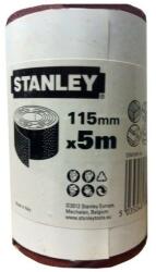 Stanley Rola hartie abraziva neperforata 115mmx5m, P120, Stanley (STA31436-XJ) - bricolaj-mag