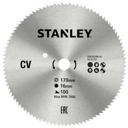 STANLEY Disc din otel pentru fierastrau circular 160x16mm, 100 dinti, Stanley (STA10290-XJ) - bricolaj-mag