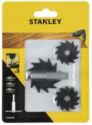 STANLEY Freze circulare, 35x2.5mm, 35x1.5mm, 50x1.5mm, tija 8mm, Stanley (STA66080-QZ) - bricolaj-mag