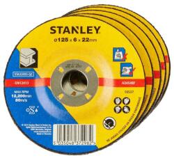 STANLEY Disc abraziv cu degajare pentru polizare metale diametru 125x22x6mm, Stanley (STA32055-QZ) - bricolaj-mag