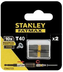 STANLEY Biti screwlock TX40 x 25mm, 2 bucati, Stanley (STA62725-XJ) - bricolaj-mag Set capete bit, chei tubulare