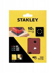 Stanley Hartie abraziva perforata, velcro, 114x114mm, P80-180, Stanley (STA31108-XJ) - bricolaj-mag