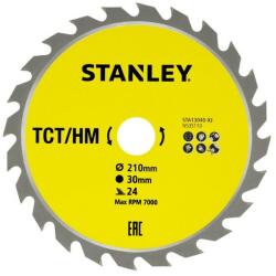 STANLEY Disc fierastrau circular TCT/HM pentru lemn 210x30mm, 24 dinti, Stanley (STA13040-XJ) - bricolaj-mag Disc de taiere