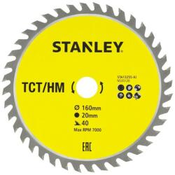 STANLEY Disc TCT/HM, 160x20mm, 40 dinti, Stanley (STA13255-XJ) - bricolaj-mag