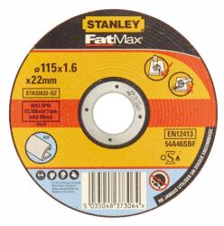 STANLEY Disc abraziv drept FatMax pentru taiere aluminiu, diametru 115x22.2x1, 6mm, Stanley (STA32622-QZ) - bricolaj-mag