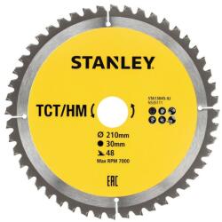 STANLEY Disc fierastrau circular TCT/HM pentru lemn 210x30mm, 48 dinti, Stanley (STA13045-XJ) - bricolaj-mag Disc de taiere