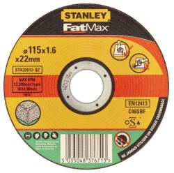 STANLEY Disc abraziv FatMax pentru taiere beton, diametru 115x22, 2x1.6mm, Stanley (STA32612-QZ) - bricolaj-mag