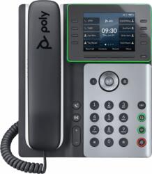 HP Poly Edge E350 VoIP Telefon + PoE - Fekete/Fehér (82M89AA) - bestmarkt