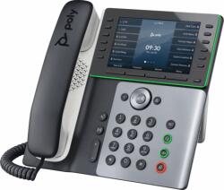 HP Poly Edge E550 VoIP Telefon + PoE - Fekete/Fehér (82M91AA) - bestmarkt