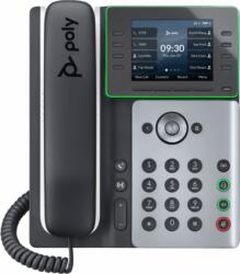HP Poly Edge E300 VoIP Telefon + PoE - Fekete/Fehér (82M92AA) - bestmarkt