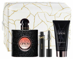 Yves Saint Laurent Opium Black Ajándékszett, Eau de Parfum 50 ml + Testápoló 50 ml + Szempillaspirál 2 ml + kozmetikai táska, női