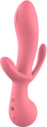 DreamToys Amour Triple Pleasure Vibe Claire Red Vibrator