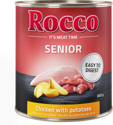 Rocco 24x800g Rocco Senior Csirke & burgonya nedves kutyatáp