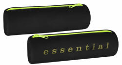 Starpak Henger alakú szilikon tolltartó - Essential - fekete-zöld (527828) (527828)