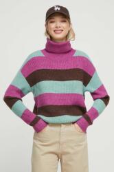 Roxy pulover femei, culoarea turcoaz, cu guler 9BYX-SWD06H_33