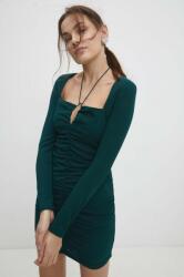 ANSWEAR rochie culoarea verde, mini, mulata BBYH-SUD00R_77X
