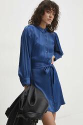 ANSWEAR rochie culoarea albastru marin, mini, evazati BBYH-SUD020_59X