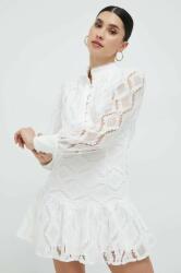 Bardot rochie culoarea alb, mini, drept PPYX-SUD0CC_00X