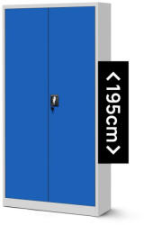 JAN NOWAK JAN H fém iratszekrény 900x1950x400, modell szürke-kék