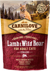 CarniLove Cat Adult Sterilised bárány- és vaddisznóhússal 400 g