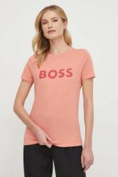 Boss Orange pamut póló BOSS ORANGE női, piros - narancssárga XL