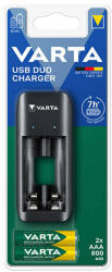 VARTA Akkutöltő Varta Value USB Duo + 2db AAA 800 mAh akkumulátor