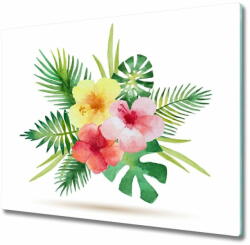tulup. hu Üveg vágódeszka Hawaii virágok 2x30x52 cm - mall - 15 900 Ft