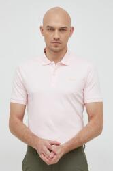 Calvin Klein pamut póló rózsaszín, sima - rózsaszín M