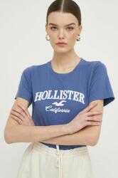 Hollister Co Hollister Co. pamut póló női, sötétkék - sötétkék L