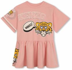 Kenzo kids gyerek pamutruha rózsaszín, mini, harang alakú - rózsaszín 150 - answear - 43 990 Ft