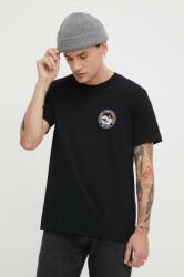Billabong pamut póló fekete, férfi, nyomott mintás - fekete S - answear - 9 990 Ft