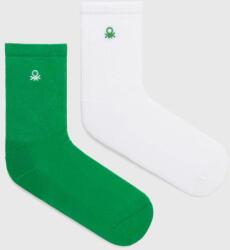 United Colors of Benetton gyerek zokni 2 db zöld - zöld 39/41 - answear - 4 990 Ft