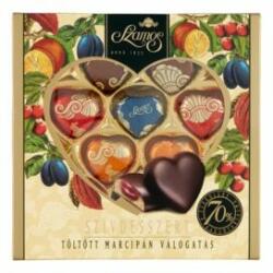 Szamos Csokoládé SZAMOS Töltött szívdesszert válogatás díszdoboz 130g (14.02172)