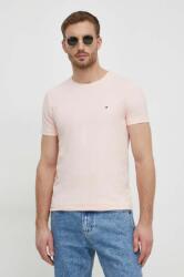 Tommy Hilfiger t-shirt rózsaszín, férfi, sima, MW0MW10800 - rózsaszín S