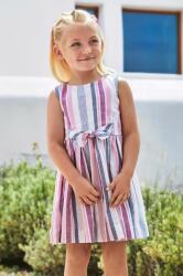Mayoral gyerek ruha vászonkeverékből lila, mini, harang alakú - lila 134