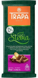 Trapa Stevia, tejcsokoládé puffasztott rizzsel, 75g - fittipanna