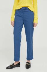 United Colors of Benetton nadrág női, magas derekú egyenes - kék 34
