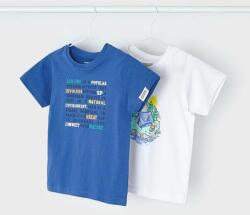 MAYORAL gyerek pamut póló 2 db nyomott mintás - kék 116 - answear - 9 990 Ft