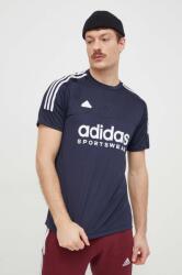 Adidas edzős póló Tiro sötétkék, nyomott mintás, IS1501 - sötétkék S
