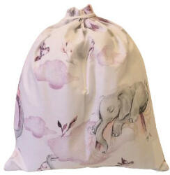  Textilzsák - 30x30 cm / rózsaszín elefánt - szivárvány