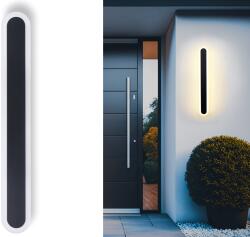 LEDtechnics Lampă pentru fațadă - aplica de grădină - corp de iluminat exterior LED LS011 19W 60cm - Negru - Alb neutru (4500K) (KINKIET-19W-BN-LS011)