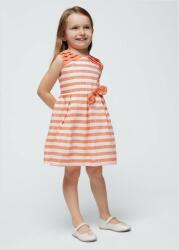 Mayoral gyerek ruha vászonkeverékből narancssárga, mini, harang alakú - narancssárga 122