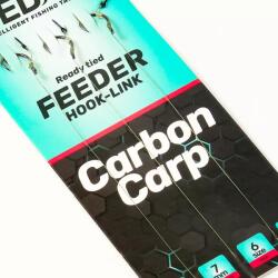 SEDO Carbon Carp Feeder előkötött Feeder előke 8-as 0.14mm fonott damil - 10mm tüske (5038)