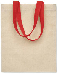 NatureBrand mini vászon táska piros pánttal