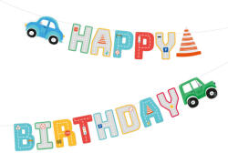 PartyPal Üdvözlőfelirat Happy Birthday 2, 5m, autós (LUFI451951)