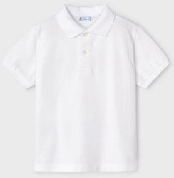 MAYORAL gyerek pamut póló fehér, sima - fehér 128