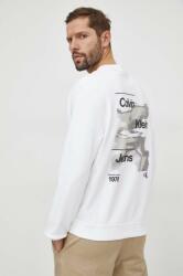 Calvin Klein pamut melegítőfelső bézs, férfi, nyomott mintás - bézs XXL - answear - 29 990 Ft