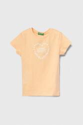 Benetton gyerek pamut póló narancssárga - narancssárga 98 - answear - 4 190 Ft